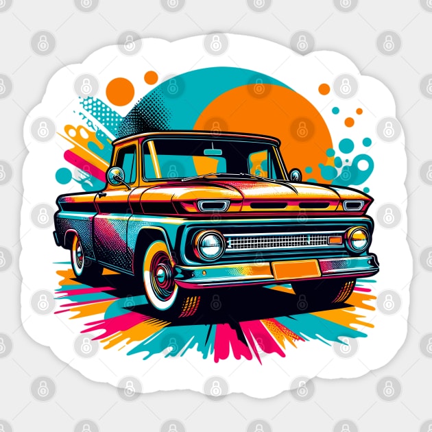 Chevy pickup Sticker by Vehicles-Art